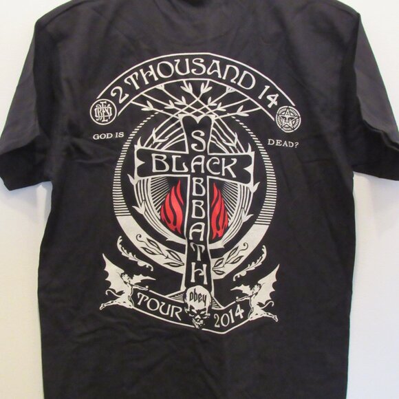 Black Sabbath 2014 Live Tour Pilot T-Shirt Ozzy Obey God is Dead? Black Small - Picture 4 of 8